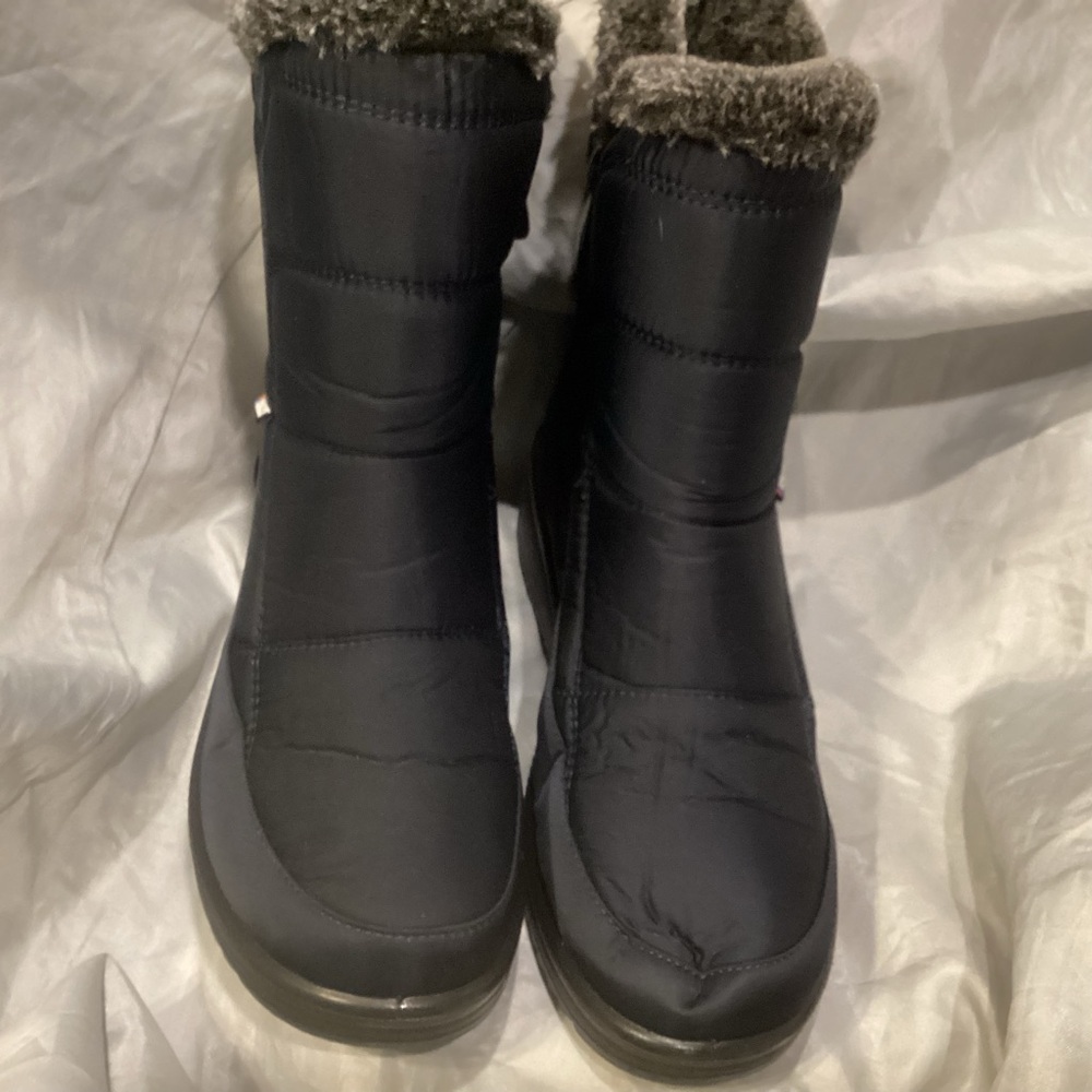 SHIBEVER Women’s NAVY US 5 EU 36 Winter Waterproof Snow Boots Ankle Cold Weather